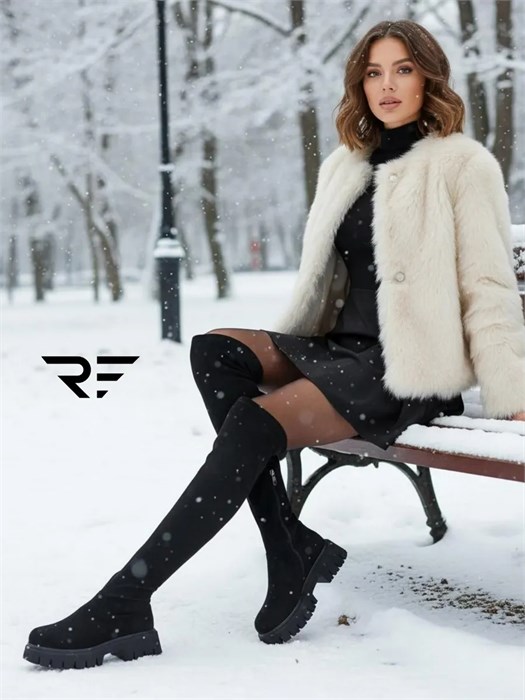 Сапоги женские зимние высокие Y-705B1