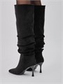 Сапоги на каблуке осенние трубы X-233