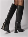 Сапоги на каблуке осенние высокие трубы X-329