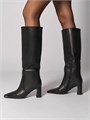 Сапоги на каблуке осенние высокие трубы X-329