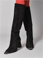 Сапоги на каблуке осенние высокие трубы X-329