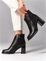 Ботильоны осенние на каблуке натуральная кожа L-15